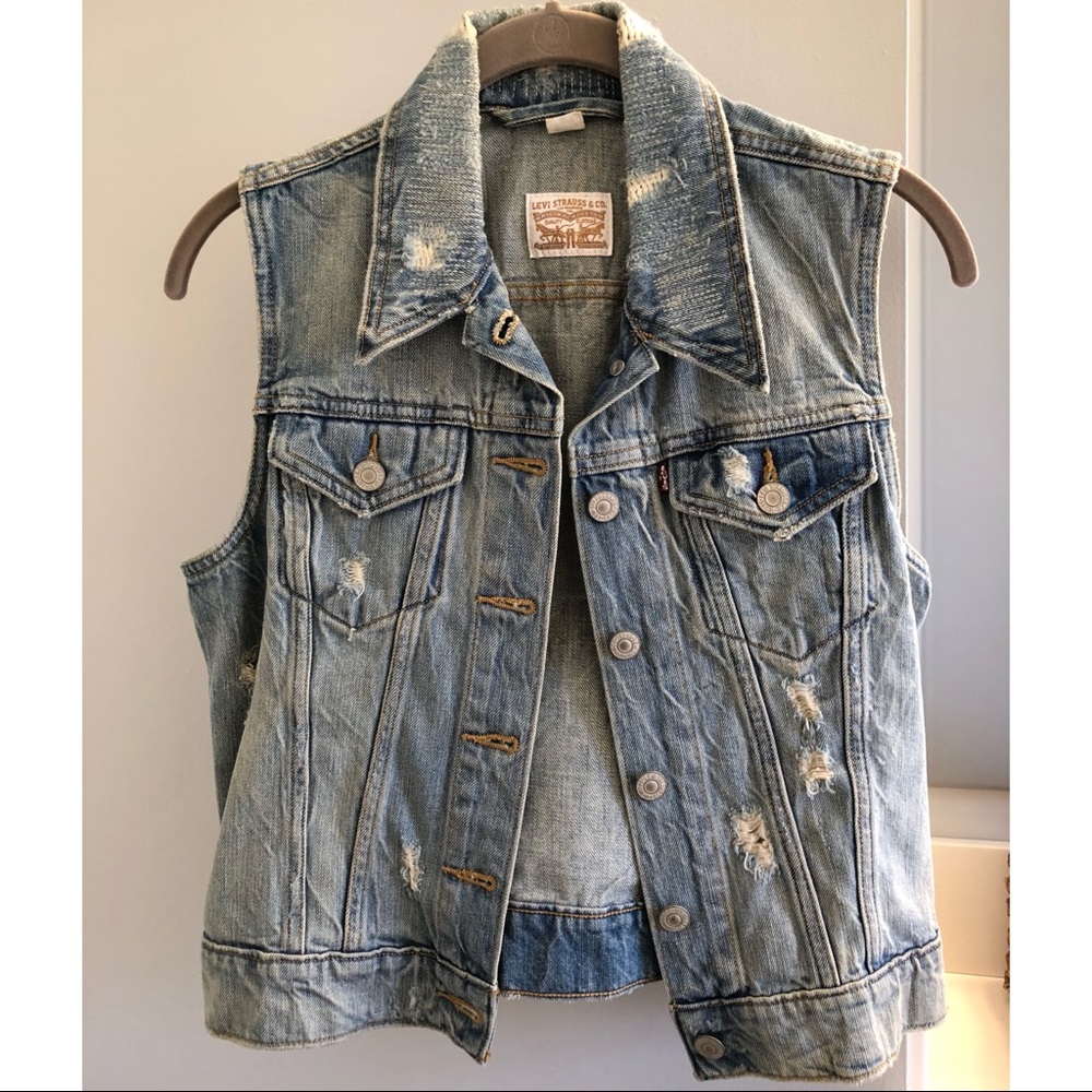 Levi’s Ripped Denim Vest